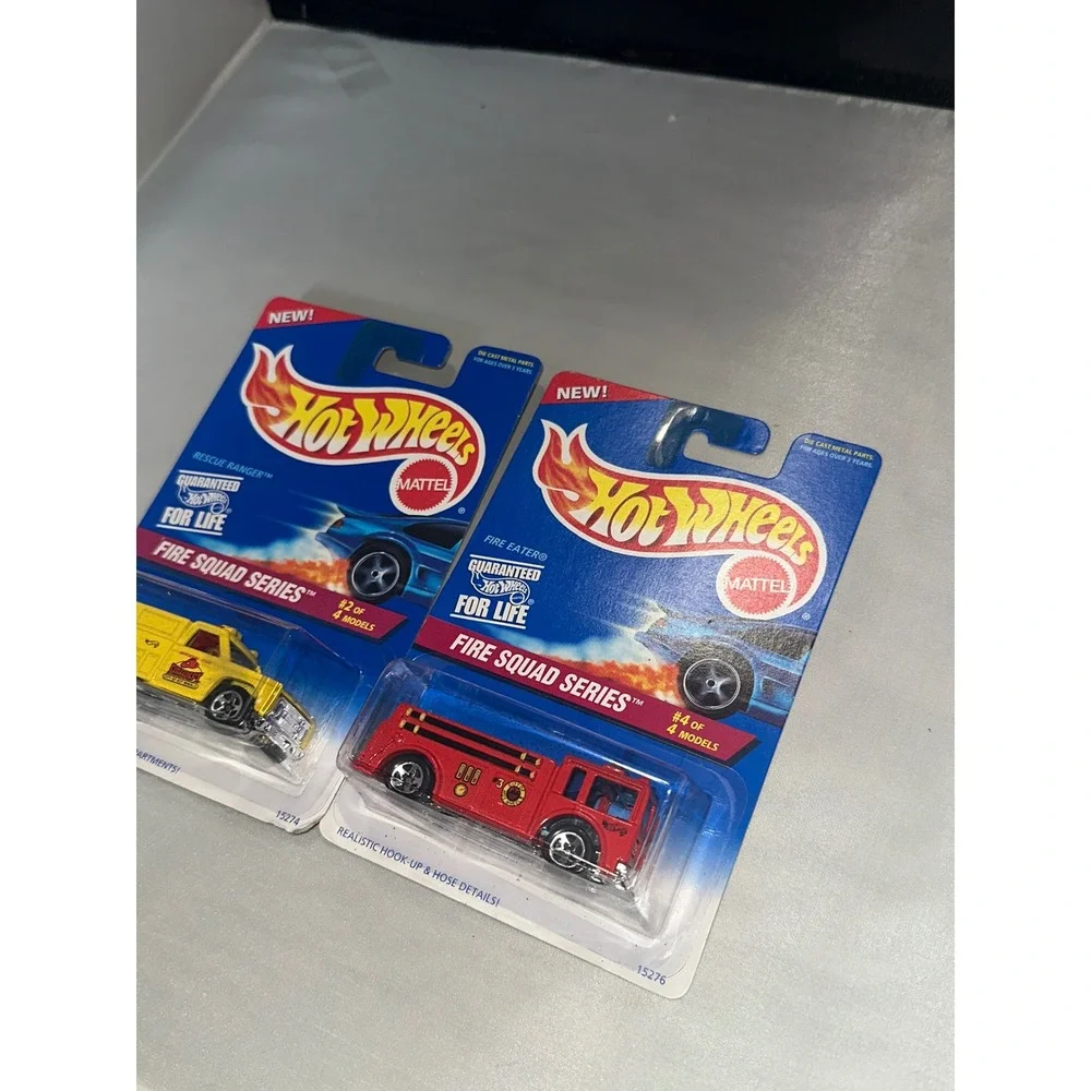Hot Wheels Fire Squad Series Rescue Ranger Fire Eater 1996 Diecast Lot of 2 New